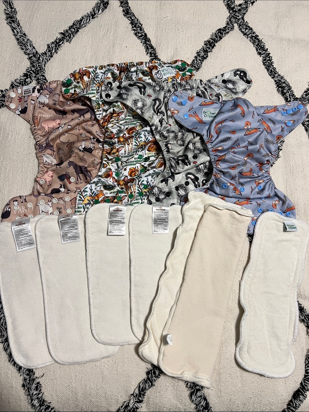 OS Snap Pocket Diapers with MamaKoala Inserts